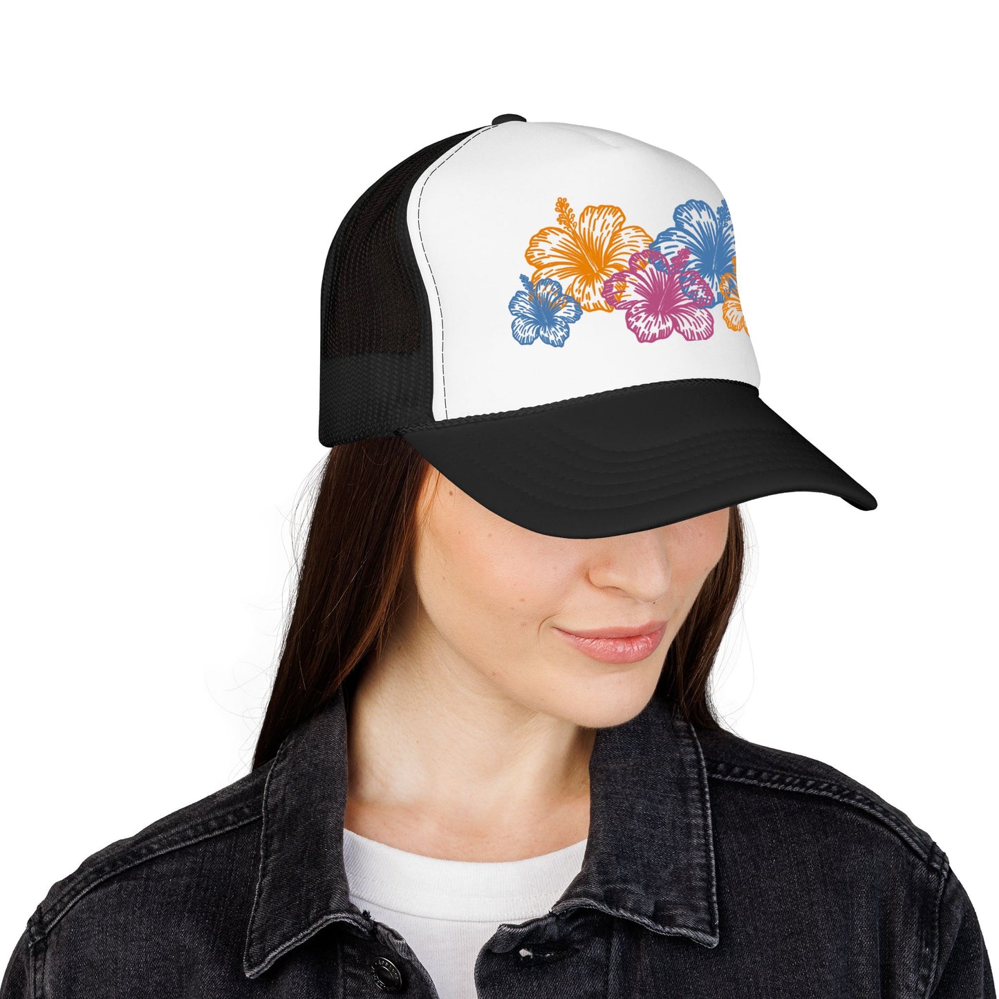 Retro Hibiscus // Trucker