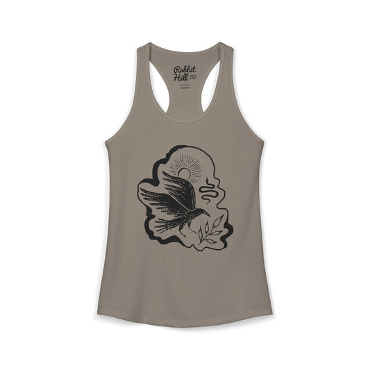 Crow Call // Women's Ideal Racerback Tank