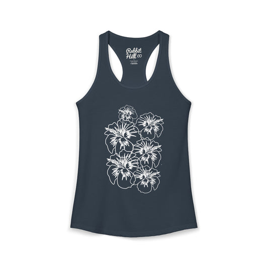 Hibiscus // Ladies Racer Tank