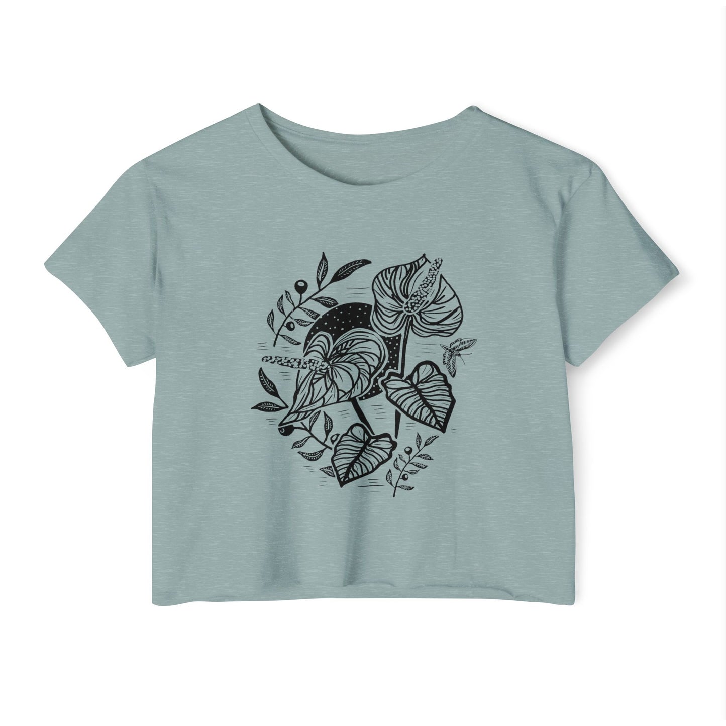Anthurium // Ladies Cropped Tee