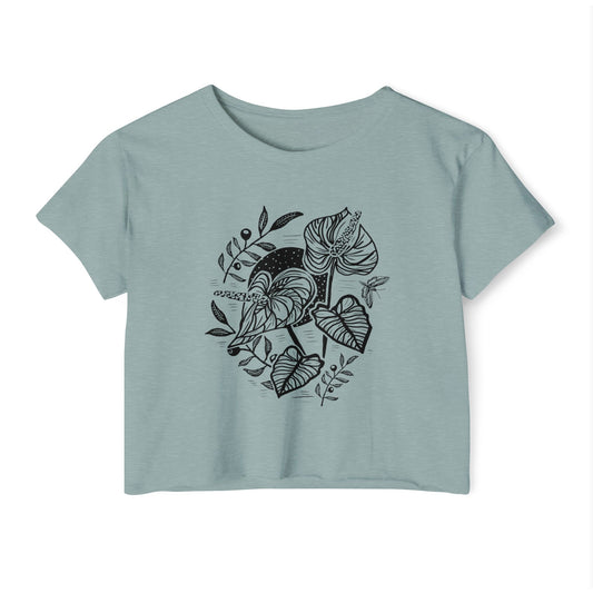 Anthurium // Ladies Cropped Tee