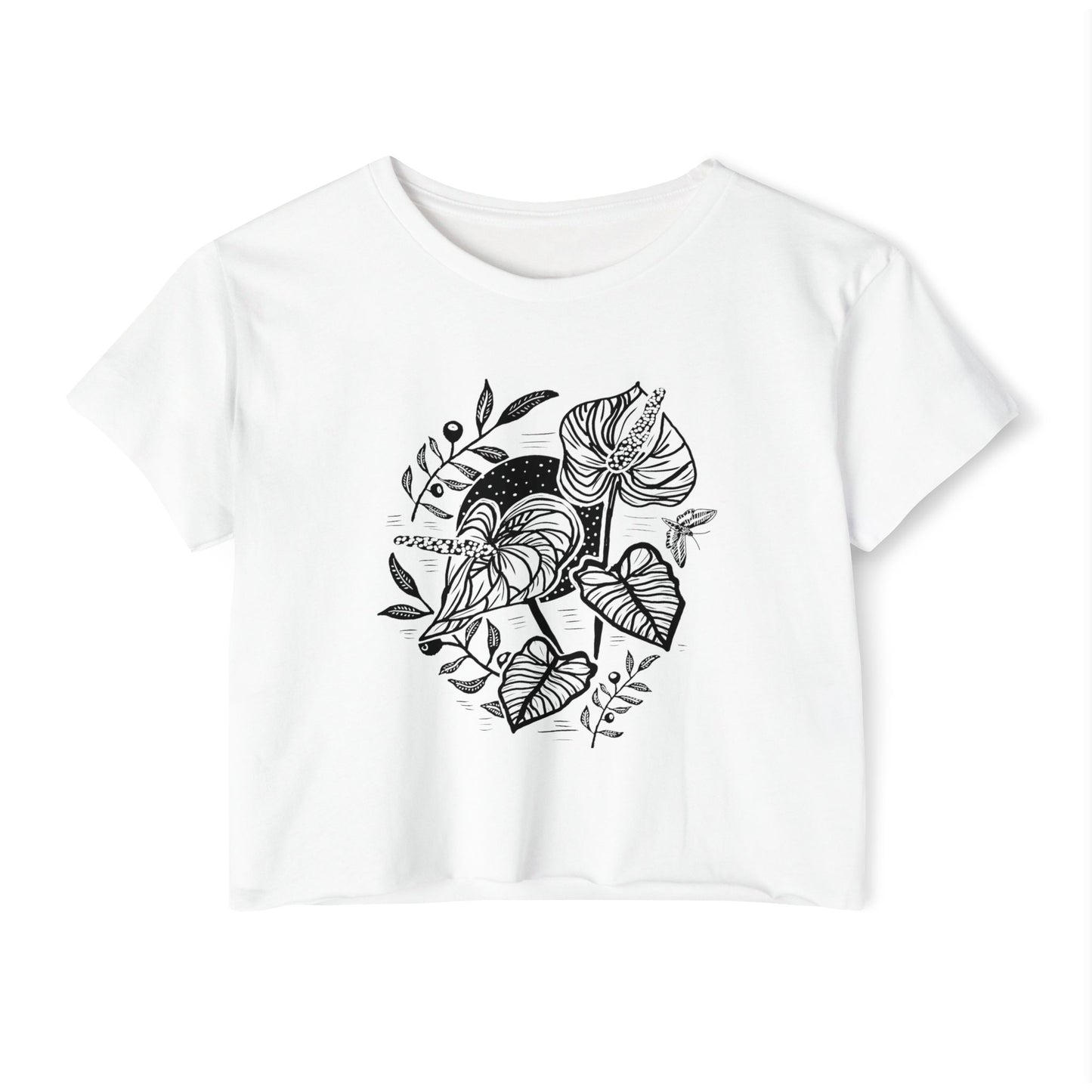 Anthurium // Ladies Cropped Tee