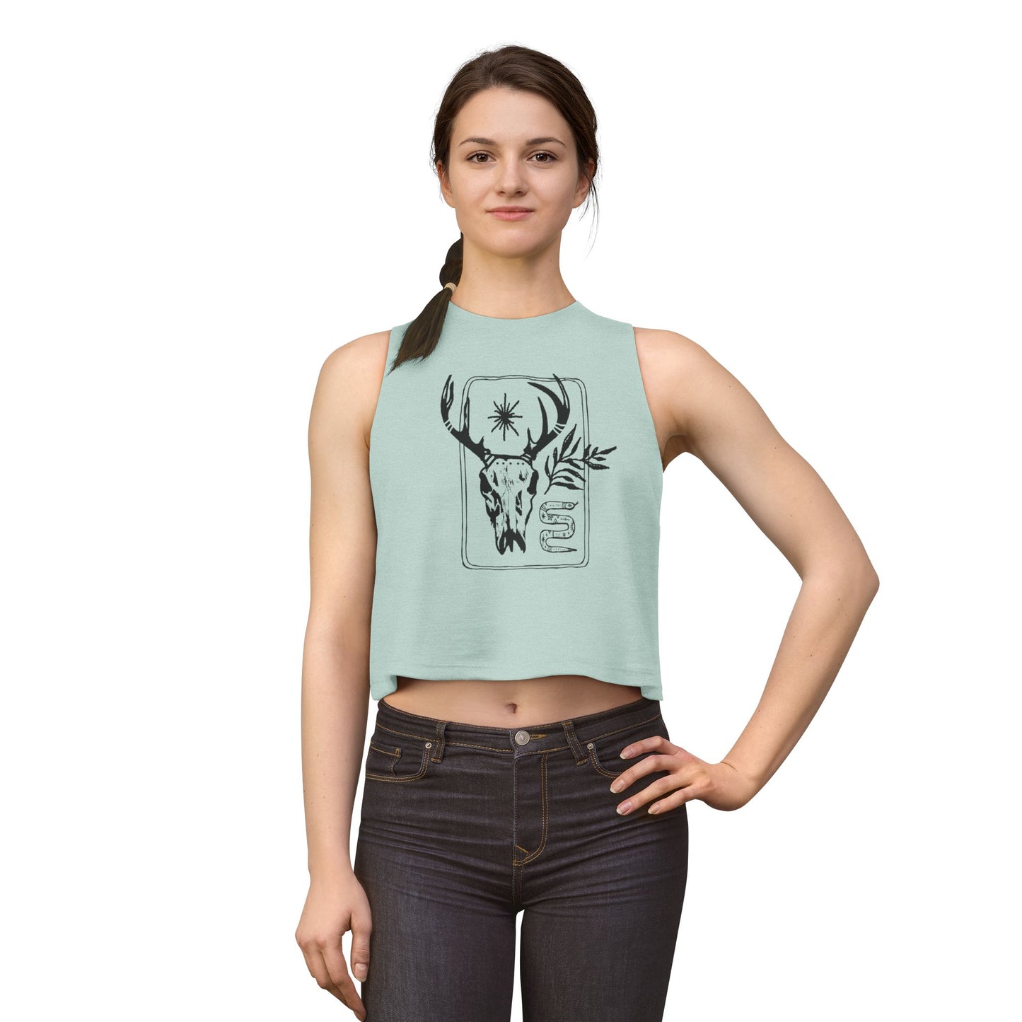 Boho Skull // Crop Top