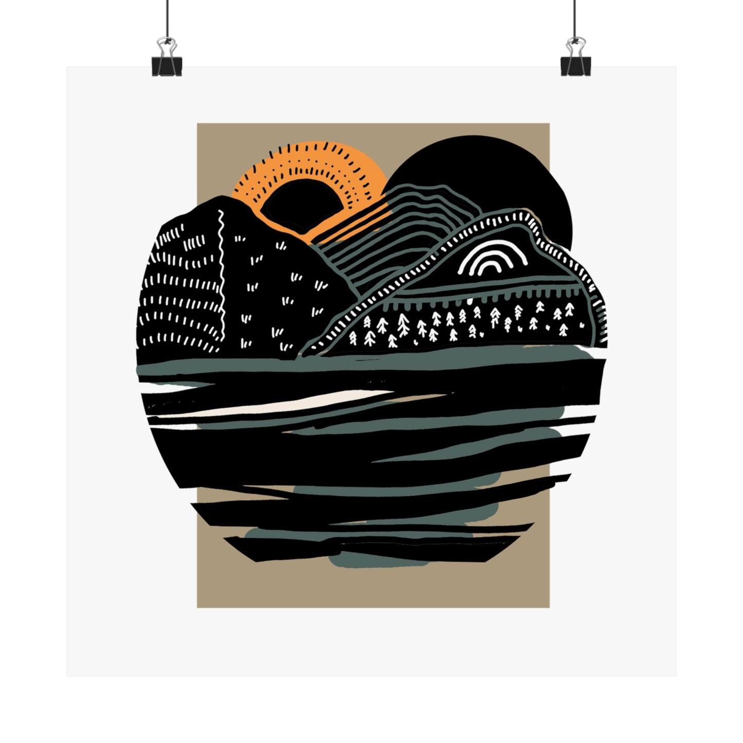 Forested Hills // Satin Poster