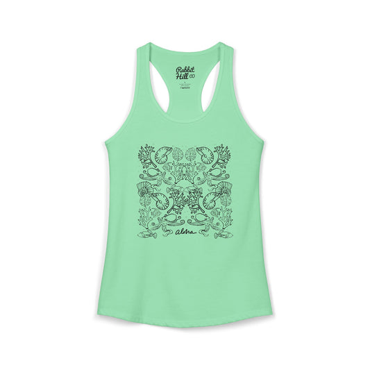 Botanical Sea // Racer Tank