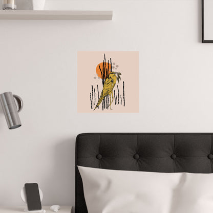 Heron // Satin Poster