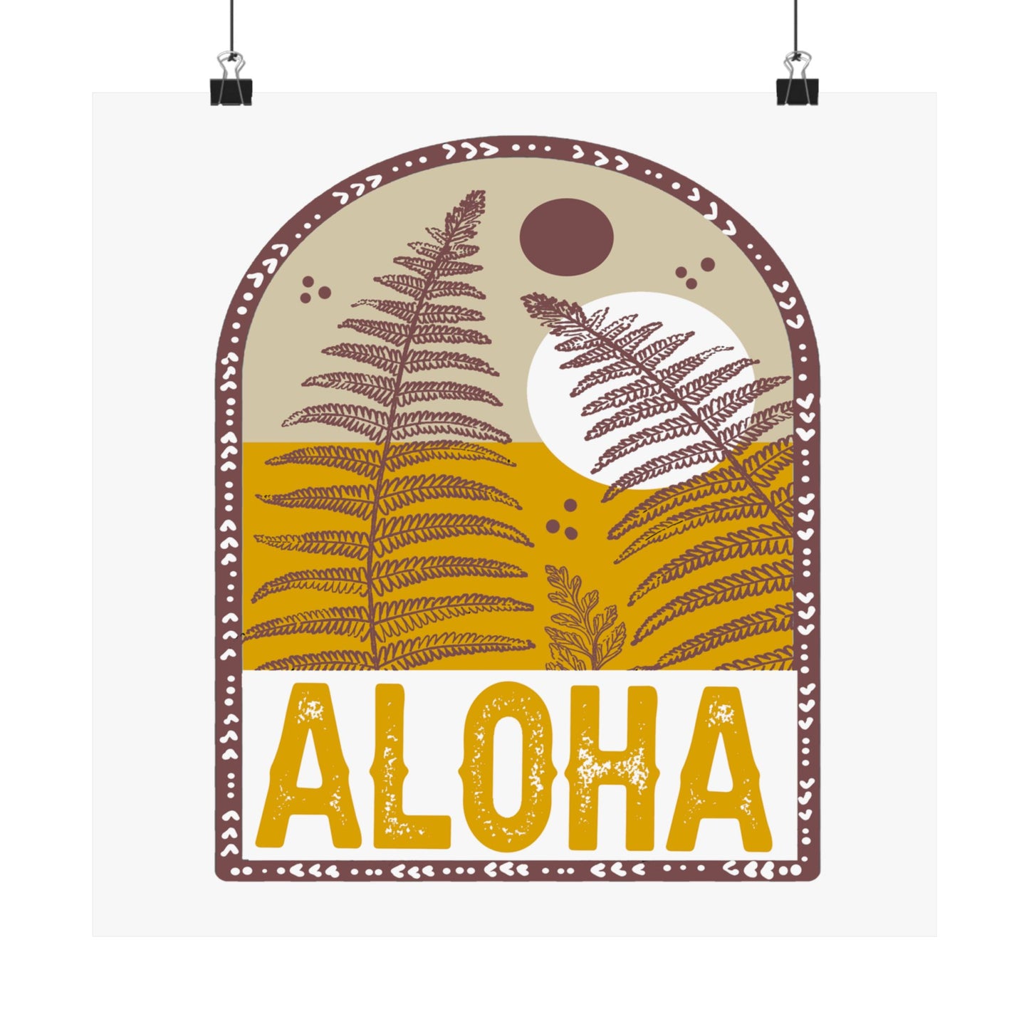 Retro Aloha // Satin Poster