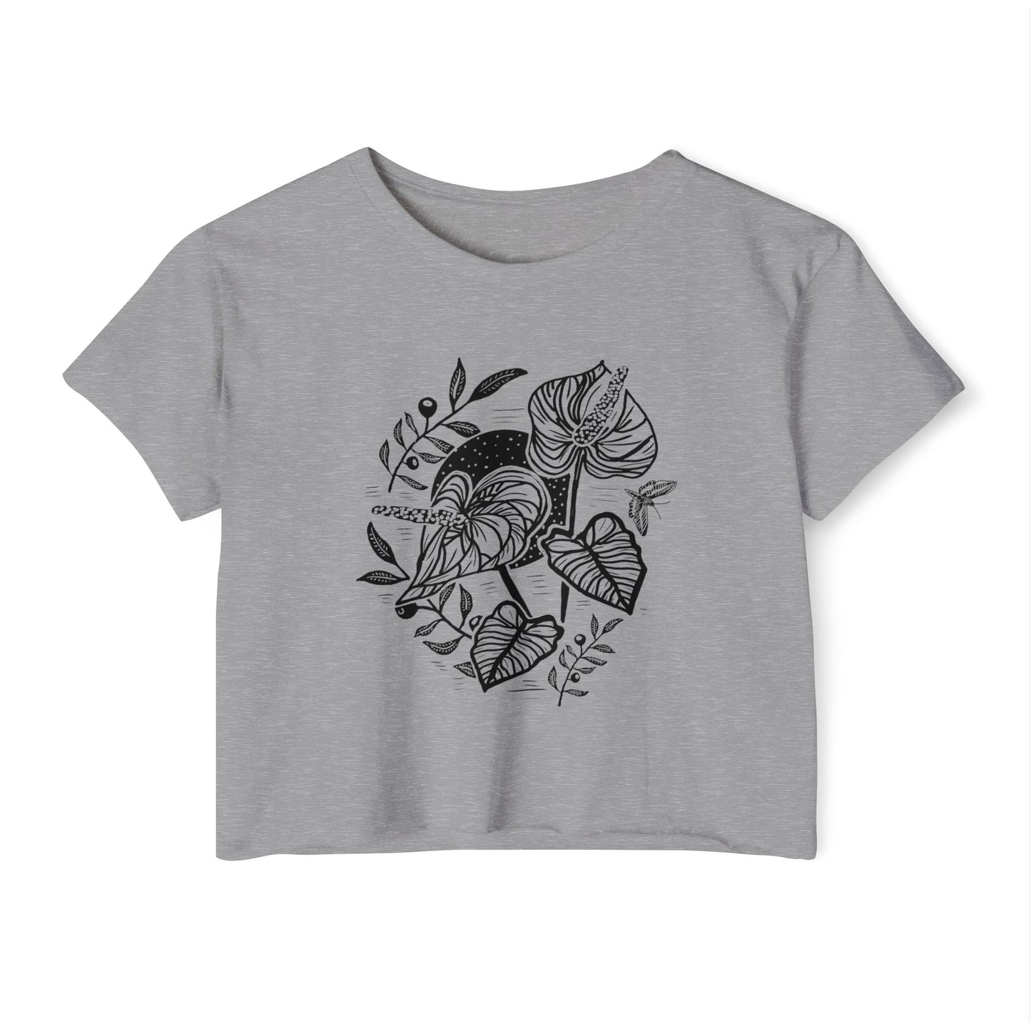 Anthurium // Ladies Cropped Tee