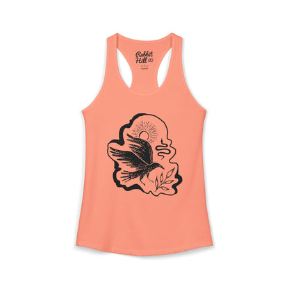 Crow Call // Women's Ideal Racerback Tank