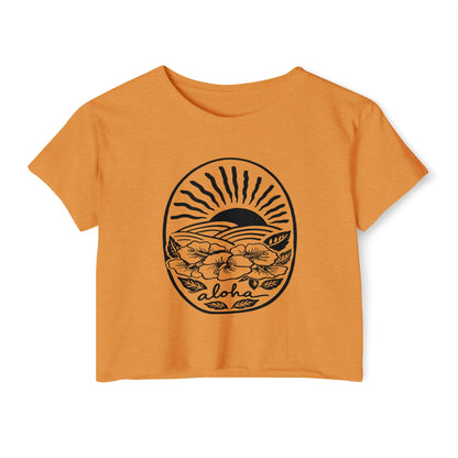 Aloha Hibiscus // Crop Tee