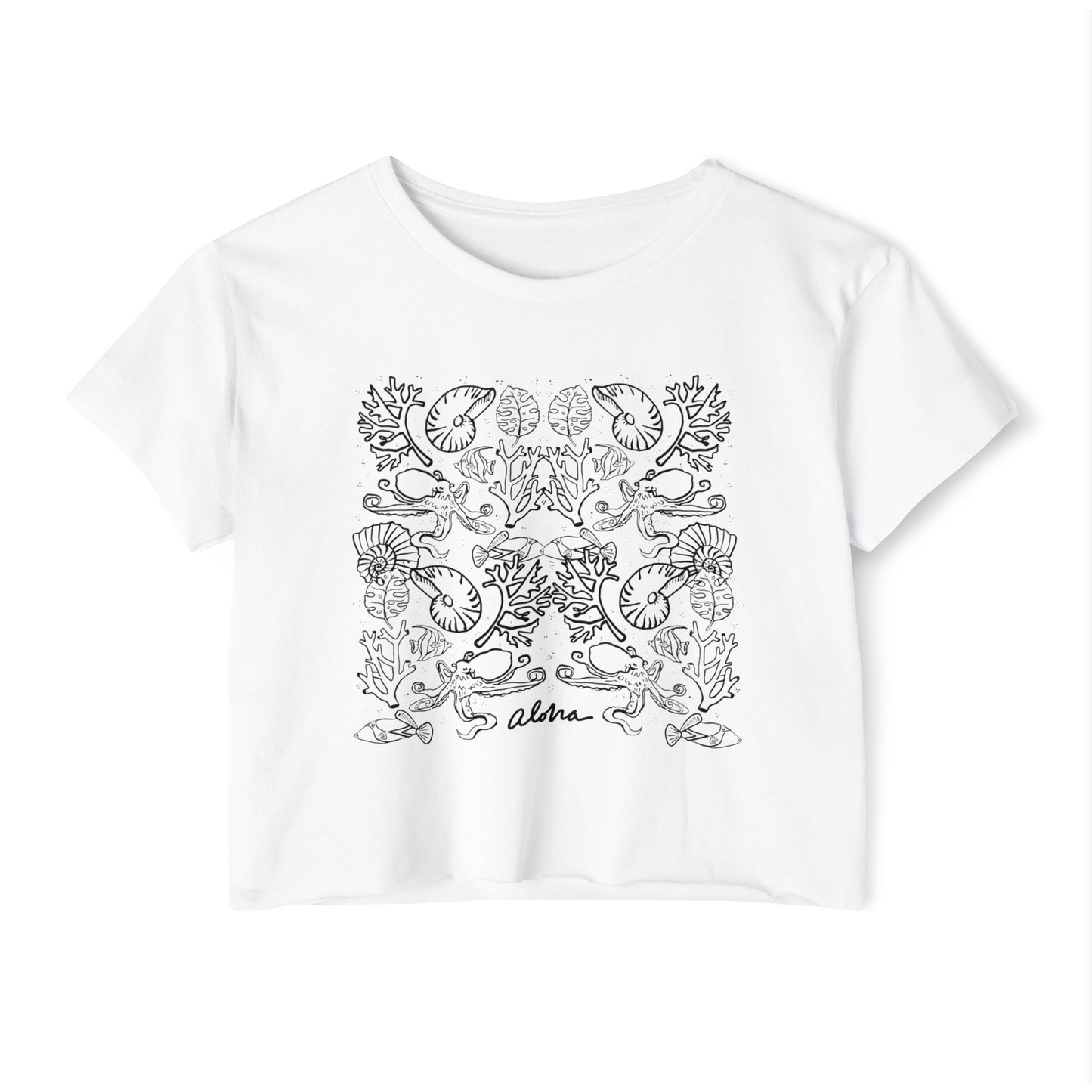 Botanical Sea // Crop Top