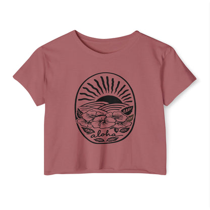 Aloha Hibiscus // Crop Tee