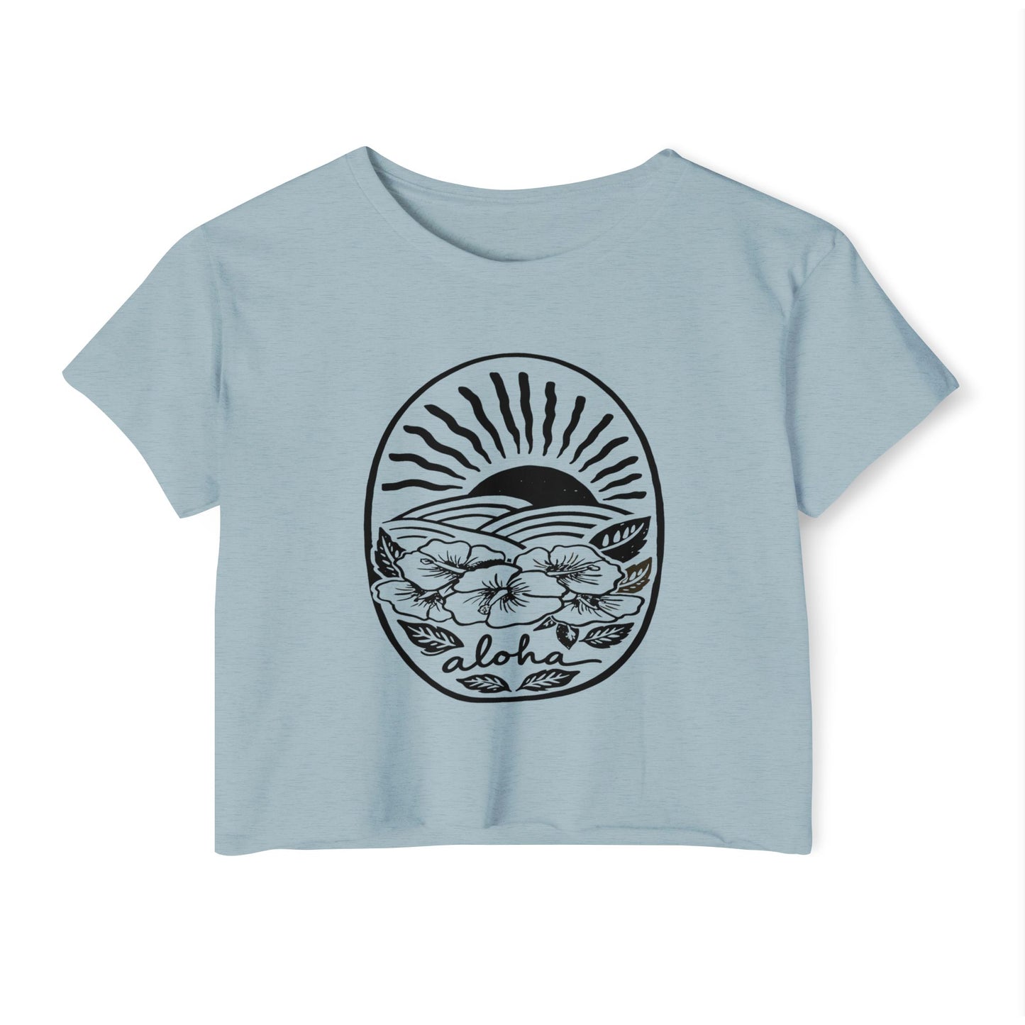 Aloha Hibiscus // Crop Tee