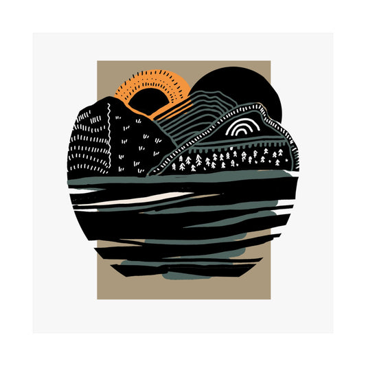 Forested Hills // Satin Poster