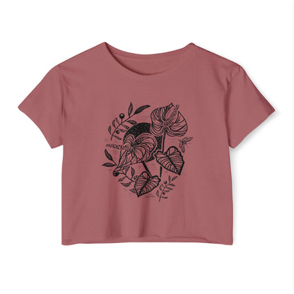 Anthurium // Ladies Cropped Tee