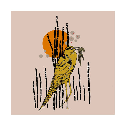 Heron // Satin Poster